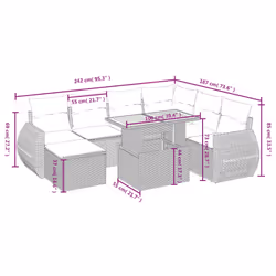 VidaXL 3275828 set mobili da esterno - Vista aggiuntiva 3