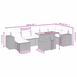 VidaXL 3275932 set mobili da esterno - Vista aggiuntiva 4