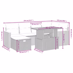 VidaXL 3276041 set mobili da esterno - Vista aggiuntiva 3
