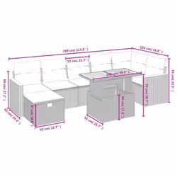 VidaXL 3276048 set mobili da esterno - Vista aggiuntiva 3