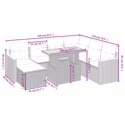 VidaXL 3276051 set mobili da esterno - Vista aggiuntiva 4