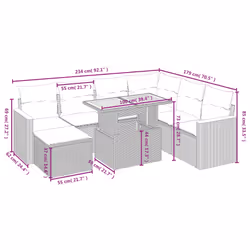 VidaXL 3276056 set mobili da esterno - Vista aggiuntiva 4