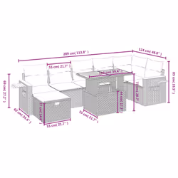 VidaXL 3276153 set mobili da esterno - Vista aggiuntiva 3