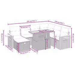 VidaXL 3276156 set mobili da esterno - Vista aggiuntiva 4