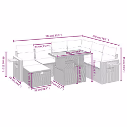 VidaXL 3276157 set mobili da esterno