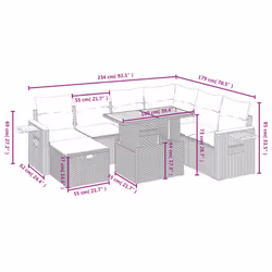 VidaXL 3276161 set mobili da esterno - Vista aggiuntiva 4