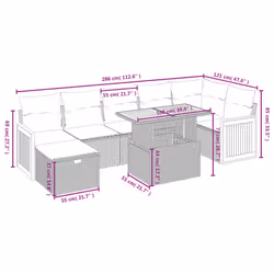 VidaXL 3276254 set mobili da esterno