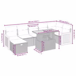 VidaXL 3276255 set mobili da esterno - Vista aggiuntiva 4