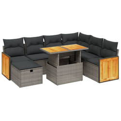 VidaXL 3276266 set mobili da esterno Grigio scuro