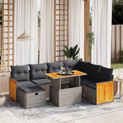 VidaXL 3276266 set mobili da esterno Grigio scuro - Vista aggiuntiva 2