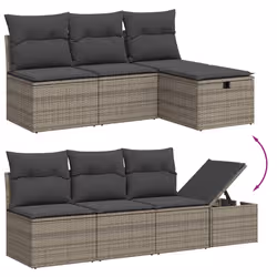 VidaXL 3276266 set mobili da esterno Grigio scuro - Vista aggiuntiva 3