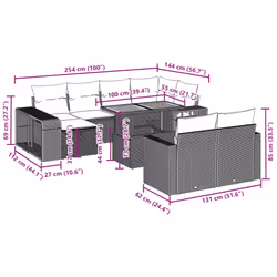 VidaXL 3276501 set mobili da esterno - Vista aggiuntiva 3