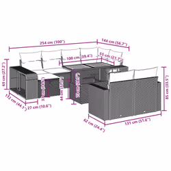 VidaXL 3276502 set mobili da esterno