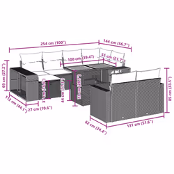 VidaXL 3276512 set mobili da esterno - Vista aggiuntiva 3
