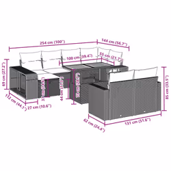 VidaXL 3276516 set mobili da esterno - Vista aggiuntiva 3