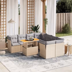 VidaXL 3270723 set mobili da esterno Grigio chiaro - Vista aggiuntiva 2