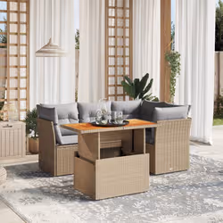 VidaXL 3270814 set mobili da esterno Grigio chiaro - Vista aggiuntiva 2