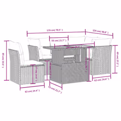 VidaXL 3270817 set mobili da esterno