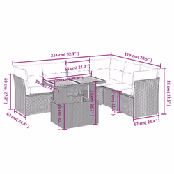 VidaXL 3270845 set mobili da esterno