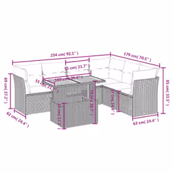 VidaXL 3270846 set mobili da esterno