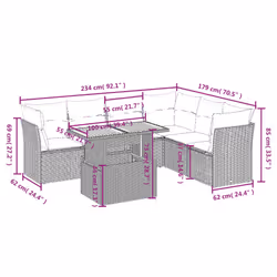 VidaXL 3270850 set mobili da esterno - Vista aggiuntiva 3
