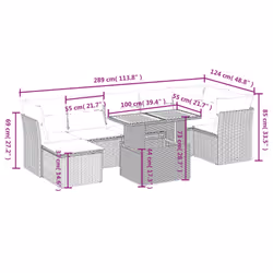 VidaXL 3270944 set mobili da esterno