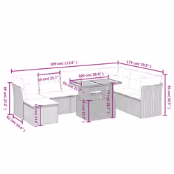 VidaXL 3270975 set mobili da esterno - Vista aggiuntiva 3