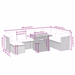 VidaXL 3270976 set mobili da esterno - Vista aggiuntiva 3