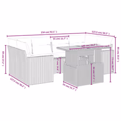 VidaXL 3271209 set mobili da esterno