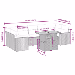 VidaXL 3271224 set mobili da esterno