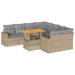 VidaXL 3271241 set mobili da esterno Grigio chiaro