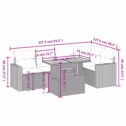 VidaXL 3271303 set mobili da esterno - Vista aggiuntiva 3