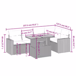 VidaXL 3271310 set mobili da esterno - Vista aggiuntiva 3