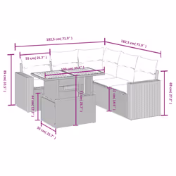 VidaXL 3271314 set mobili da esterno - Vista aggiuntiva 3