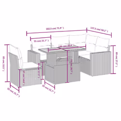 VidaXL 3271318 set mobili da esterno - Vista aggiuntiva 3