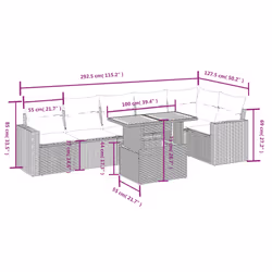 VidaXL 3271321 set mobili da esterno