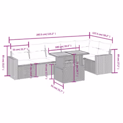 VidaXL 3271322 set mobili da esterno - Vista aggiuntiva 3