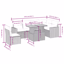 VidaXL 3271333 set mobili da esterno - Vista aggiuntiva 3