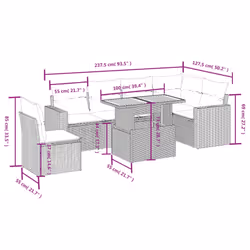 VidaXL 3271340 set mobili da esterno - Vista aggiuntiva 3