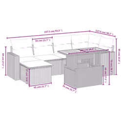 VidaXL 3271412 set mobili da esterno - Vista aggiuntiva 3