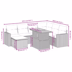 VidaXL 3271420 set mobili da esterno