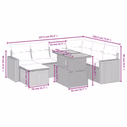 VidaXL 3271426 set mobili da esterno - Vista aggiuntiva 3