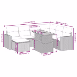 VidaXL 3271427 set mobili da esterno - Vista aggiuntiva 3