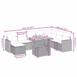 VidaXL 3271448 set mobili da esterno