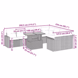 VidaXL 3271455 set mobili da esterno
