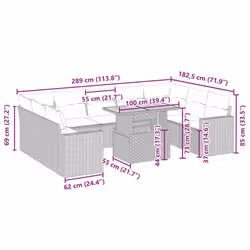VidaXL 3271457 set mobili da esterno - Vista aggiuntiva 3