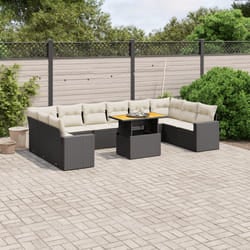Set Divani da Giardino 11 pz con Cuscini in Polyrattan Nerocod mxl 88720