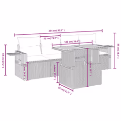 VidaXL 3271629 set mobili da esterno