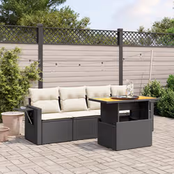 VidaXL 3271630 set mobili da esterno Crema, Bianco - Vista aggiuntiva 2