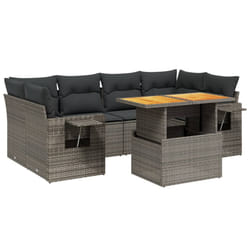 VidaXL 3271655 set mobili da esterno Grigio scuro